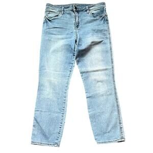 Kut from the Kloth Blue Distressed High Rise Skinny Jeans - 12